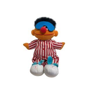 Tyco Sing & Snore Ernie 17 in Tall Stuffed Plush doll Toy Tested Works